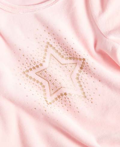 Shop First Impressions Baby Girls Sparkle Velour Top, Created For Macy's In Creamy Berry