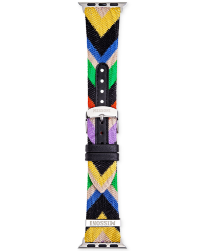 Shop Missoni Zigzag Multicolor Leather Strap For Apple Watch 42mm/44mm