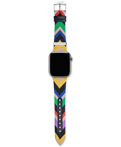 Shop Missoni Zigzag Multicolor Leather Strap For Apple Watch 42mm/44mm