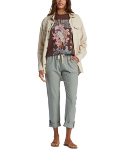Shop Roxy Juniors Corduroy Jacket Sweet Janis T Shirt Cargo Pants In Tapioca
