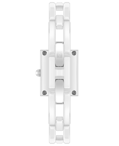 Shop Anne Klein Women's Quartz White Ceramic Bracelet Watch, 19mm