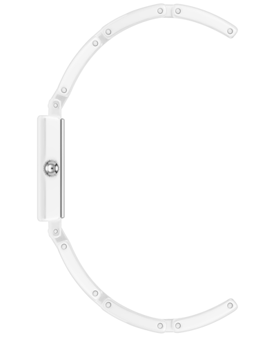 Shop Anne Klein Women's Quartz White Ceramic Bracelet Watch, 19mm
