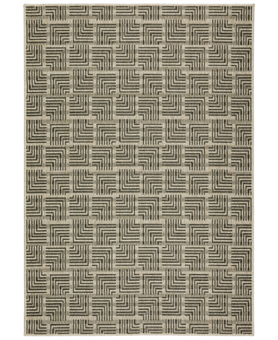 Shop D Style Nusa Outdoor Nsa10 8' X 10' Area Rug In Charcoal