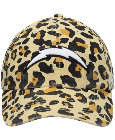 Shop 47 Brand Women's '47 Tan Los Angeles Chargers Bagheera Clean Up Allover Adjustable Hat