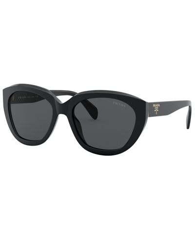 Shop Prada Sunglasses, Pr 16xs In Black,dark Grey