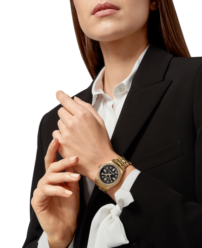 Philipp Plein Ip Yellow Gold Bracelet Watch In Gold