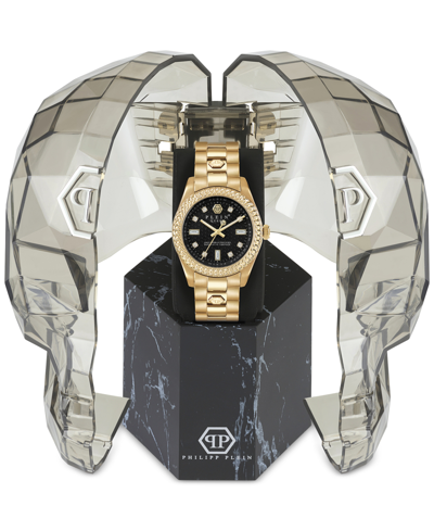 Philipp Plein Ip Yellow Gold Bracelet Watch In Gold