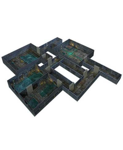 Shop Gale Force Nine Tenfold Dungeon Dungeons Sewers Modular Roleplaying Terrain 5e Role Playing Game Adventure 5 Piece S In Multi