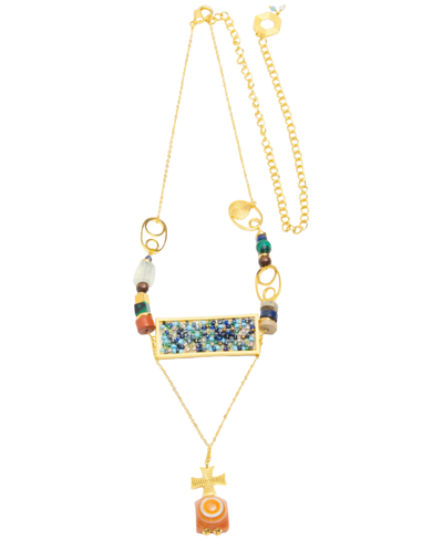 Shop Nectar Nectar New York 18k Gold-plated Donyshee Statement Necklace, 24" + 10" Extender In Gld