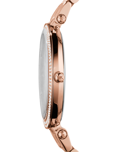 Shop Michael Kors Women's Darci Rose Gold-tone Stainless Steel Bracelet Watch 39mm Mk3192 In No Color
