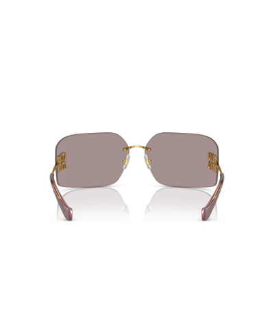 Shop Miu Miu Women's Sunglasses, Mu 54ys In Gold