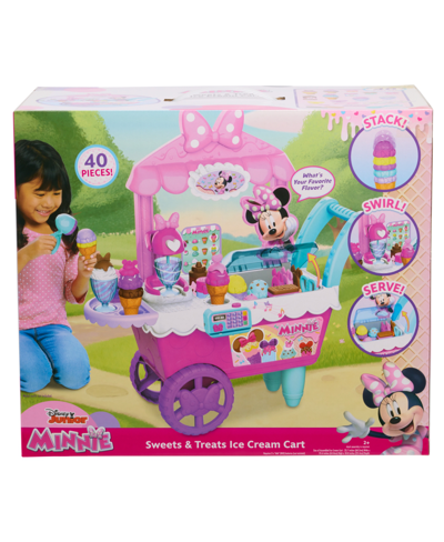 Sesame Street Disney Junior Minnie Mouse Sweets & Treats Rolling Ice Cream Cart With Accessories