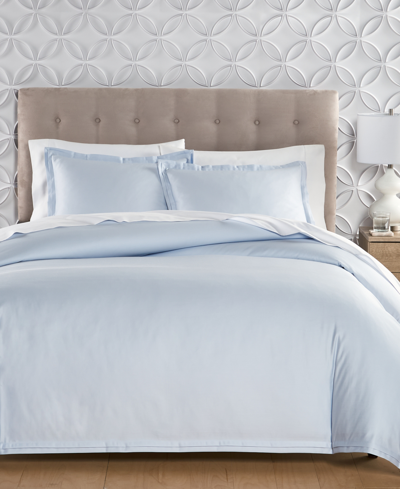 Shop Charter Club Sleep Luxe 800 Thread Count 100% Cotton 3-pc. Duvet Cover Set, Full/queen, Created For Macy's In Pool