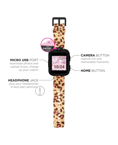 Playzoom Kid's  2 Leopard Print Tpu Strap Smart Watch 41mm In Leopard