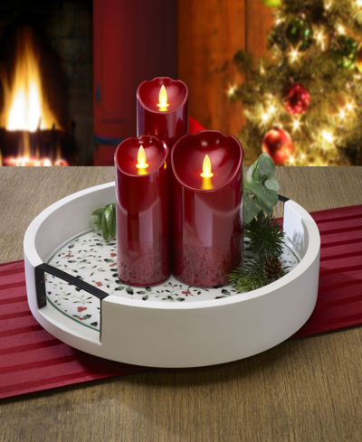 Winterberry Round Lazy Susan In Assorted