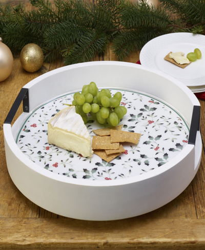 Winterberry Round Lazy Susan In Assorted