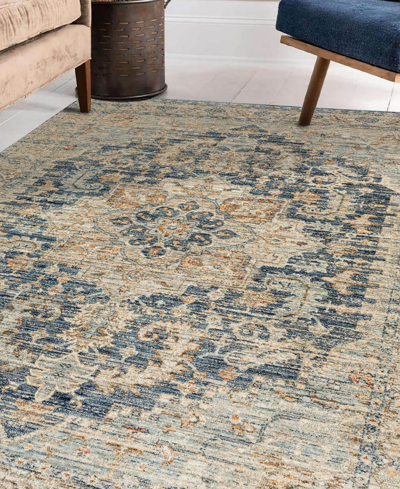 D Style Bergama Be3 5' X 7'10" Area Rug In Navy