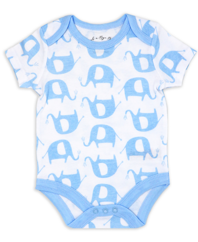 Shop Rock-a-bye Baby Boutique Baby Boys Safari Layette, 6 Piece Set In Blue