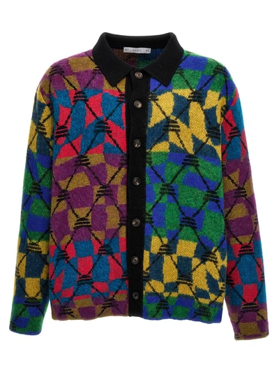 Shop Avril 8790 Patterned Cardigan In Multicolor