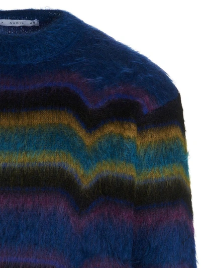 Shop Avril 8790 'skateboard' Sweater In Multicolor
