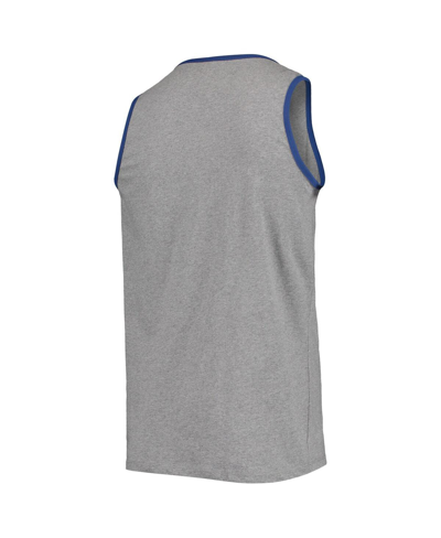Shop 47 Brand Men's '47 Heather Gray Los Angeles Dodgers Edge Super Rival Tank Top In Heathered Gray