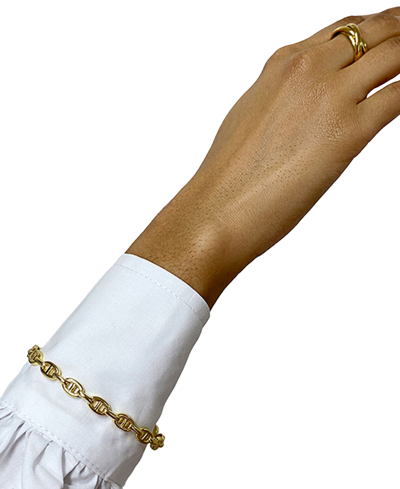Shop Adornia 14k Gold-plated Mariner Link Cuff Bracelet