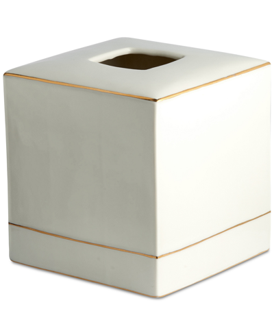 Kassatex Montepellier Tissue Box Cover In White