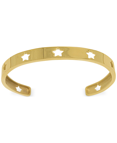 Shop Adornia 14k Gold-plated Star-cutout Cuff Bracelet