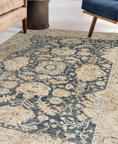 D Style Bergama Be8 5' X 7'10" Area Rug In Navy
