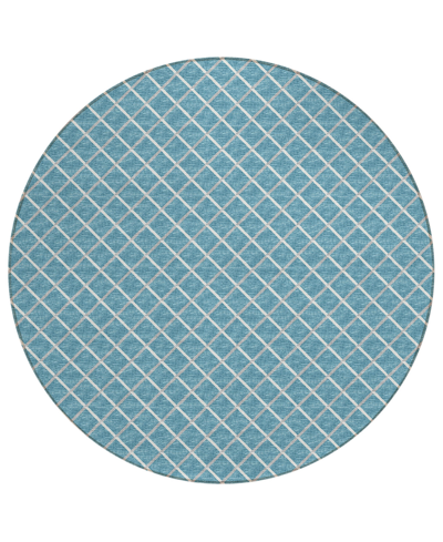 D Style York Yo1 6' X 6' Round Area Rug In Mist