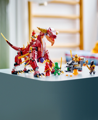 Shop Lego Ninjago 71793 Heatwave Transforming Lava Dragon Toy Building Set In Multicolor