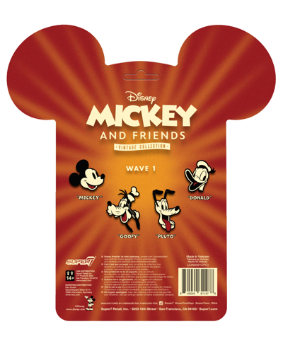 Shop Super 7 Disney Vintage-like Collection Brave Little Tailor Mickey Mouse 3.75" Reaction Figure In Multi