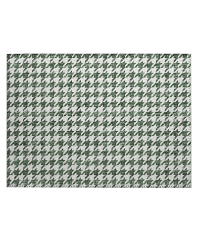 Shop D Style Kendall Washable Kdl1 1'8" X 2'6" Area Rug In Green