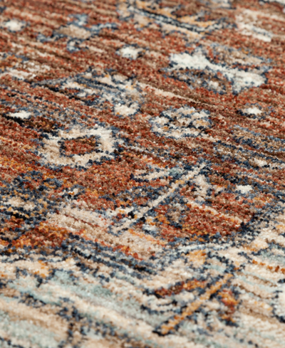 D Style Bergama Be1 1'8" X 2'6" Area Rug In Paprika