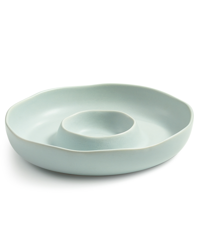 Shop Oake Ceramic Chip And Dip Server, Created For Macy's In Blue