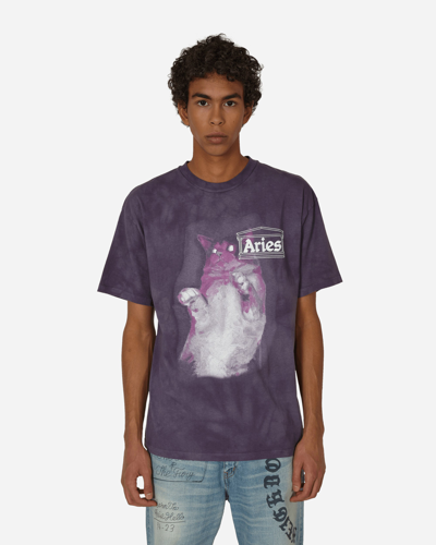 Shop Aries Catseyes T-shirt In Purple