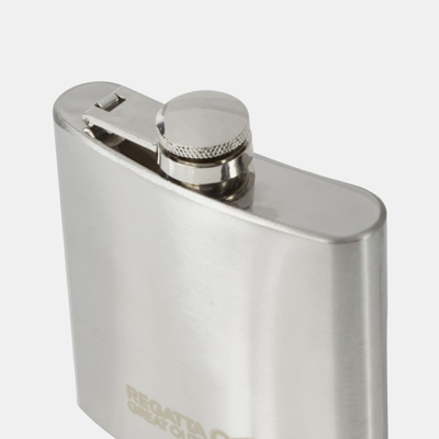 Shop Regatta Great Outdoors 170ml Stainless Steel Hip Flask (silver) (one Size) In Grey