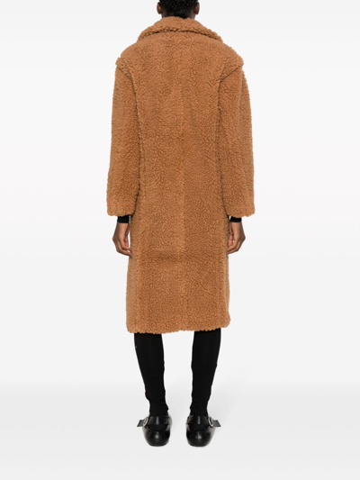 Shop Ugg Teddy Coat In Beige