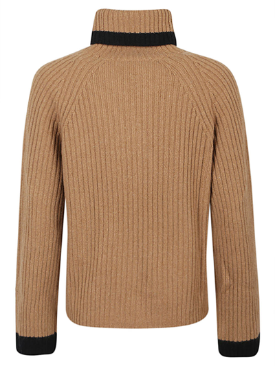 Shop Be You Cashmere Turtleneck Sweater In Brown