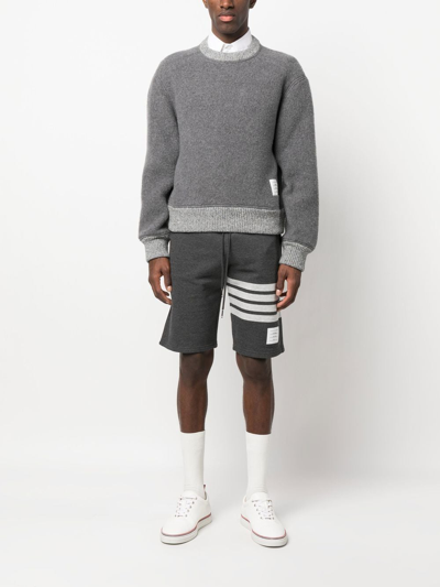 Shop Thom Browne Wool Sweater With Logo