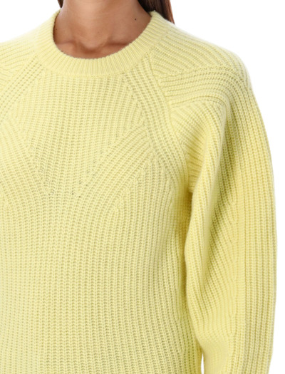 Shop Isabel Marant Baptista Knit In Light Yellow