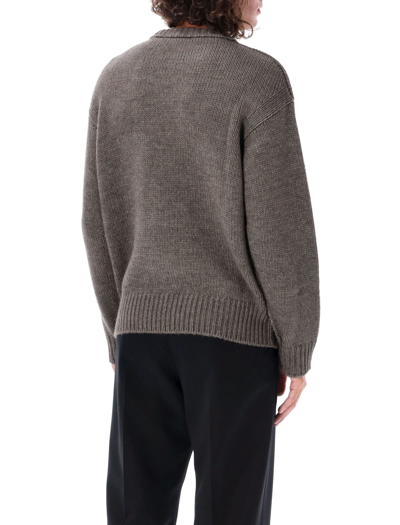 Shop Lemaire Boxy Sweater In Donkey Grey