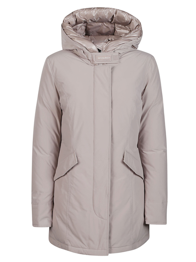 Shop Woolrich Luxury Arctic Parka In Light Taupe