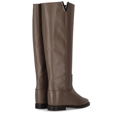 Shop Via Roma 15 Santa Monica Taupe High Boot