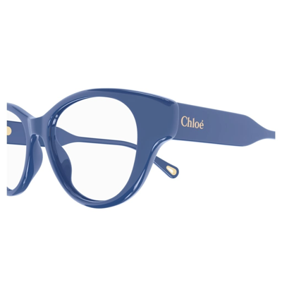 Shop Chloé Ch0199o 010 Glasses In Light Blue