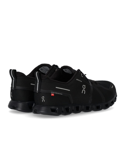 Shop On Cloud 5 Waterproof Sneakers In Black Polyester In Nero