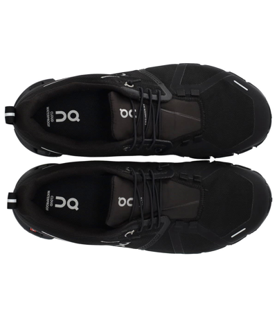 Shop On Cloud 5 Waterproof Sneakers In Black Polyester In Nero