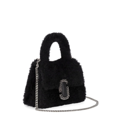 Shop Marc Jacobs The Mini Top Handle Bag In Nero