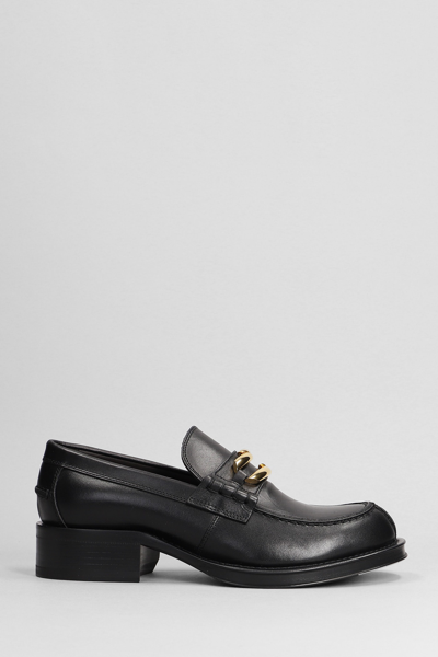 Shop Lanvin Loafers In Black Leather
