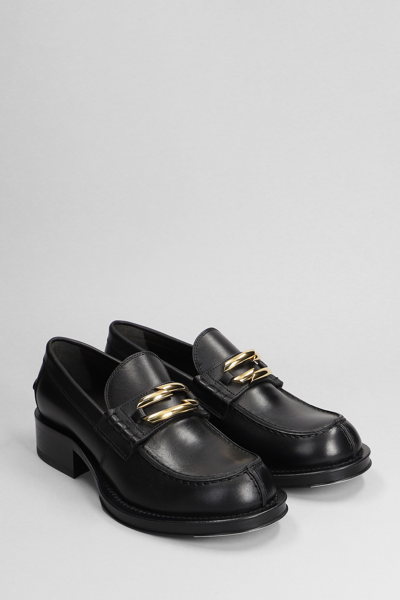 Shop Lanvin Loafers In Black Leather